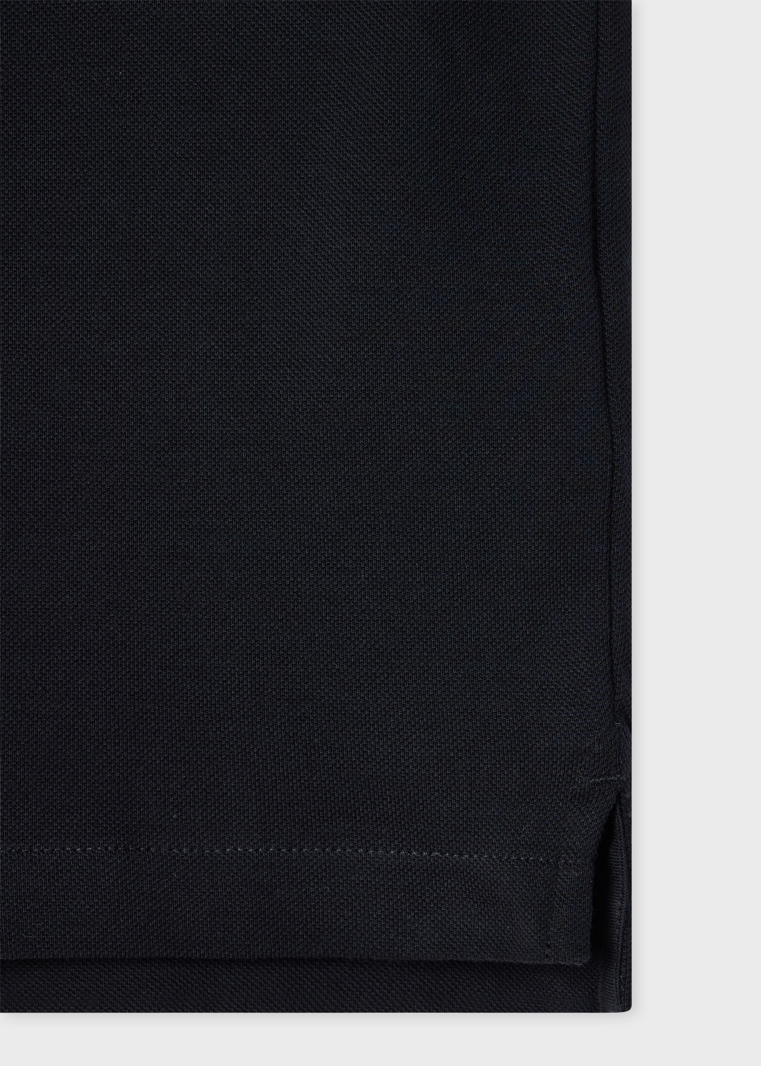 Navy Zebra Logo Long-Sleeve Polo Shirt With Tipping - 2