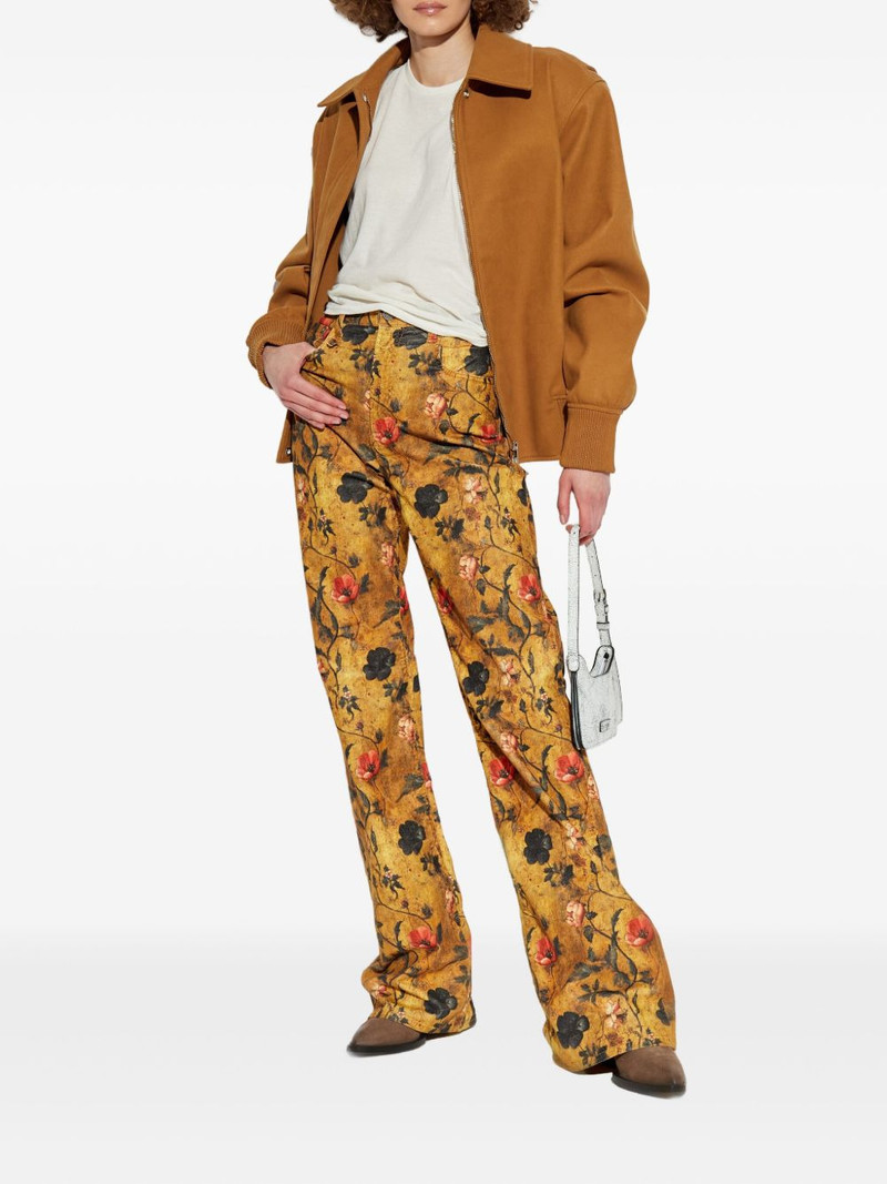 R13 floral-print jeans outlook