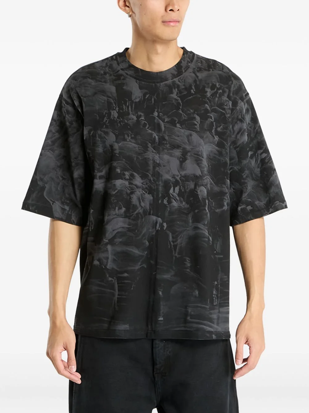 embroidered-detail Tshirt - 1