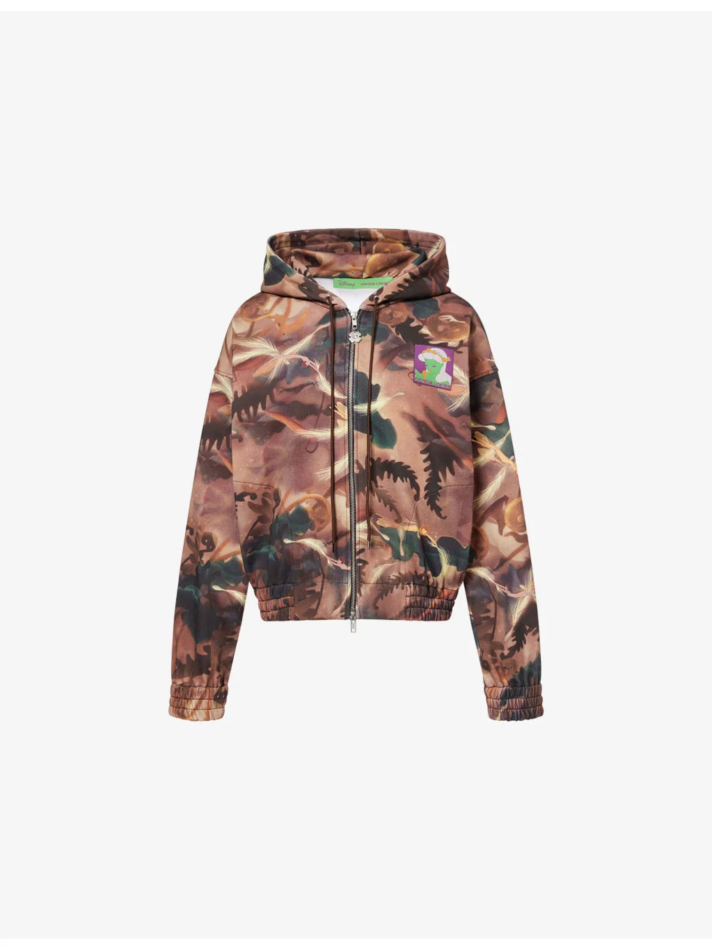 Harry Lambert for Chopova Lowena x Disney Fantastia Camo-Print Zipped Cotton-Jersey Hoody - 1
