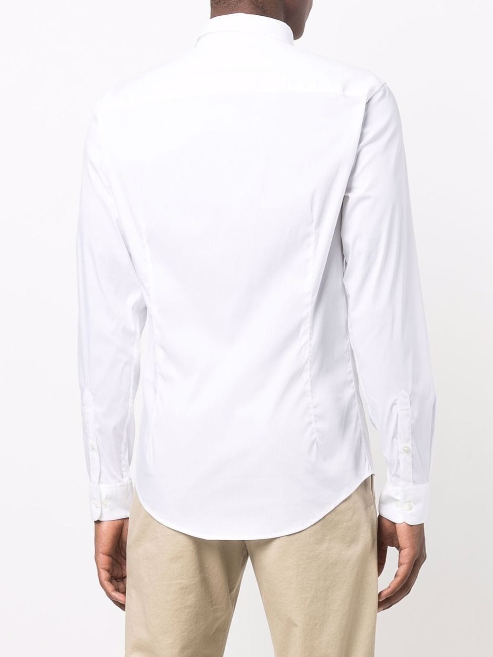 logo-patch longsleeved shirt - 4