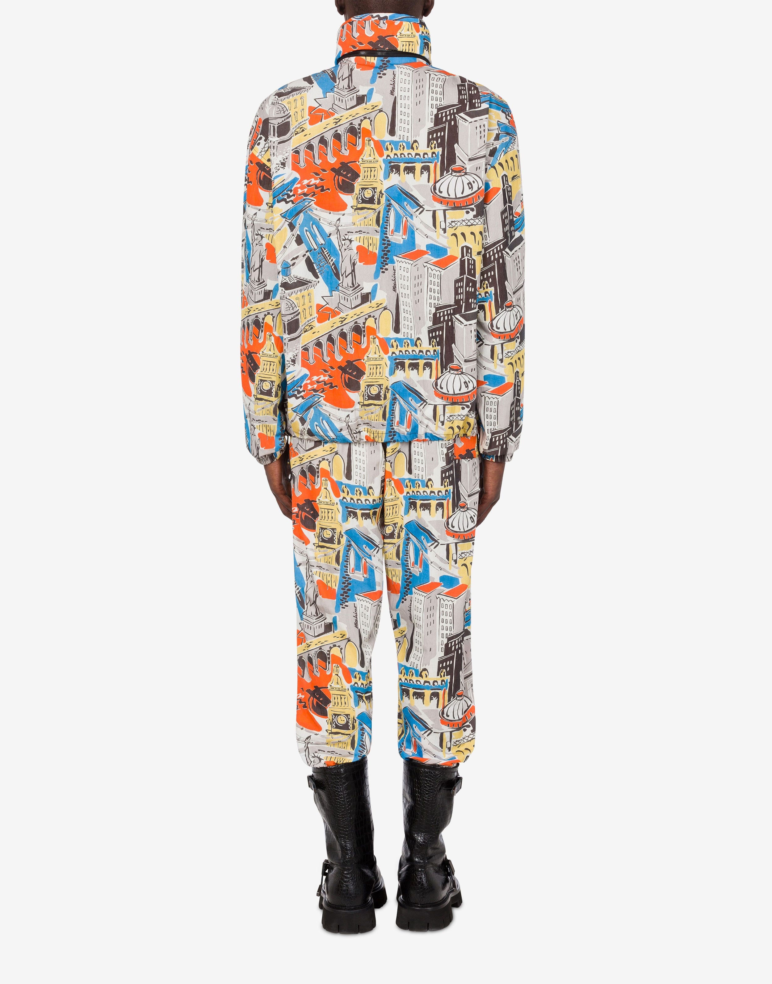 CITY PRINT NYLON WINDBREAKER - 3