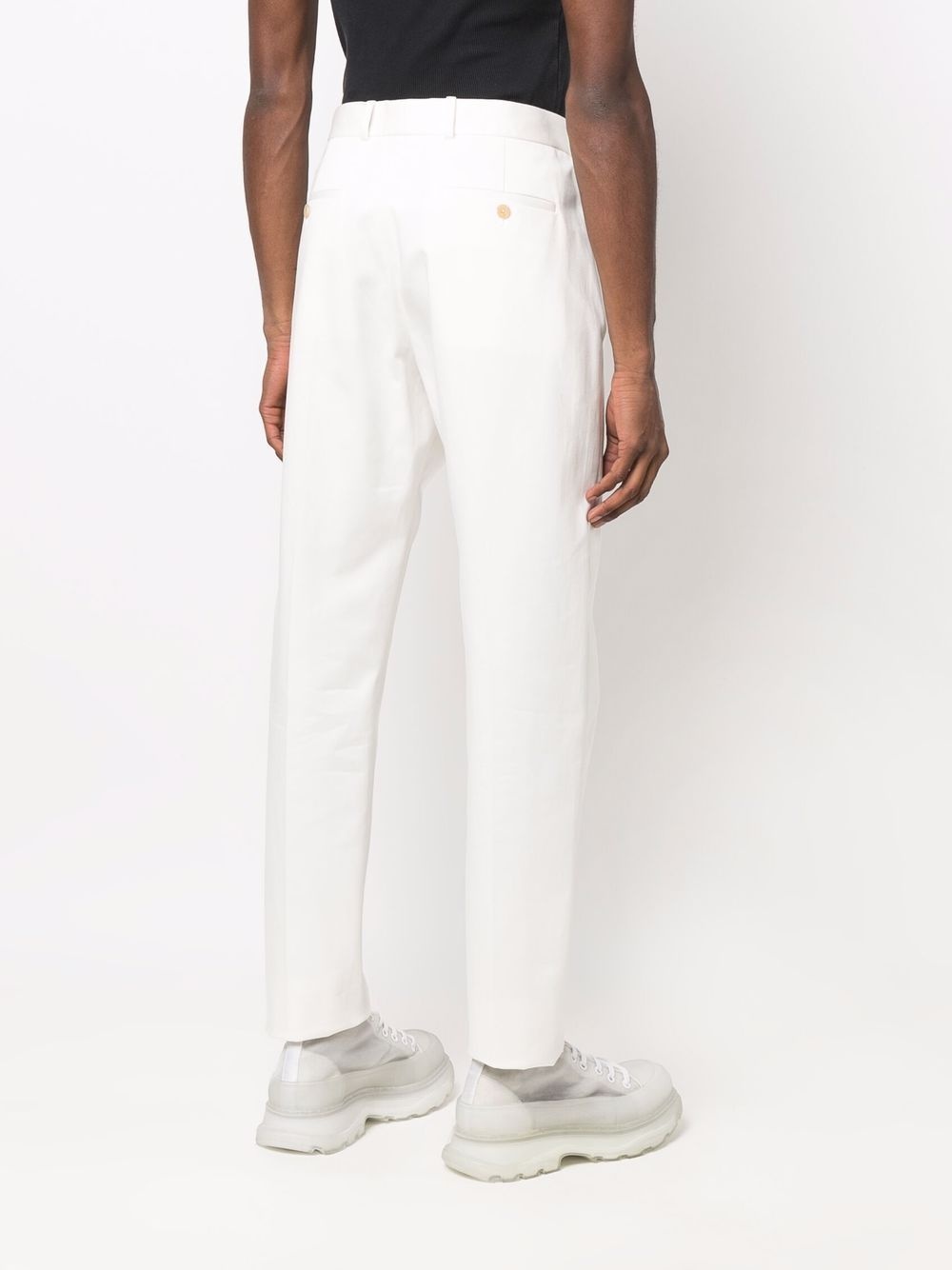 straight-leg tailored trousers - 4