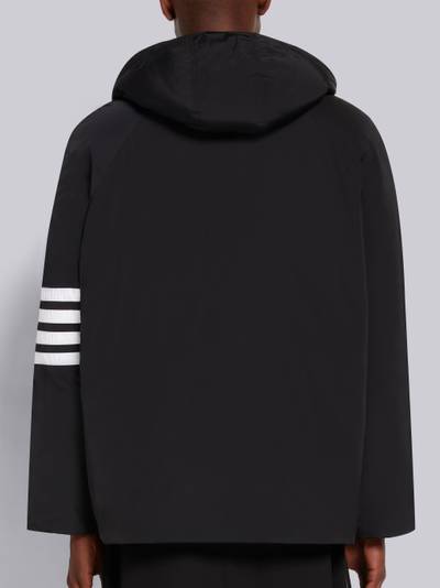 Thom Browne Black Poly Twill 4-Bar Football Sideline Parka outlook