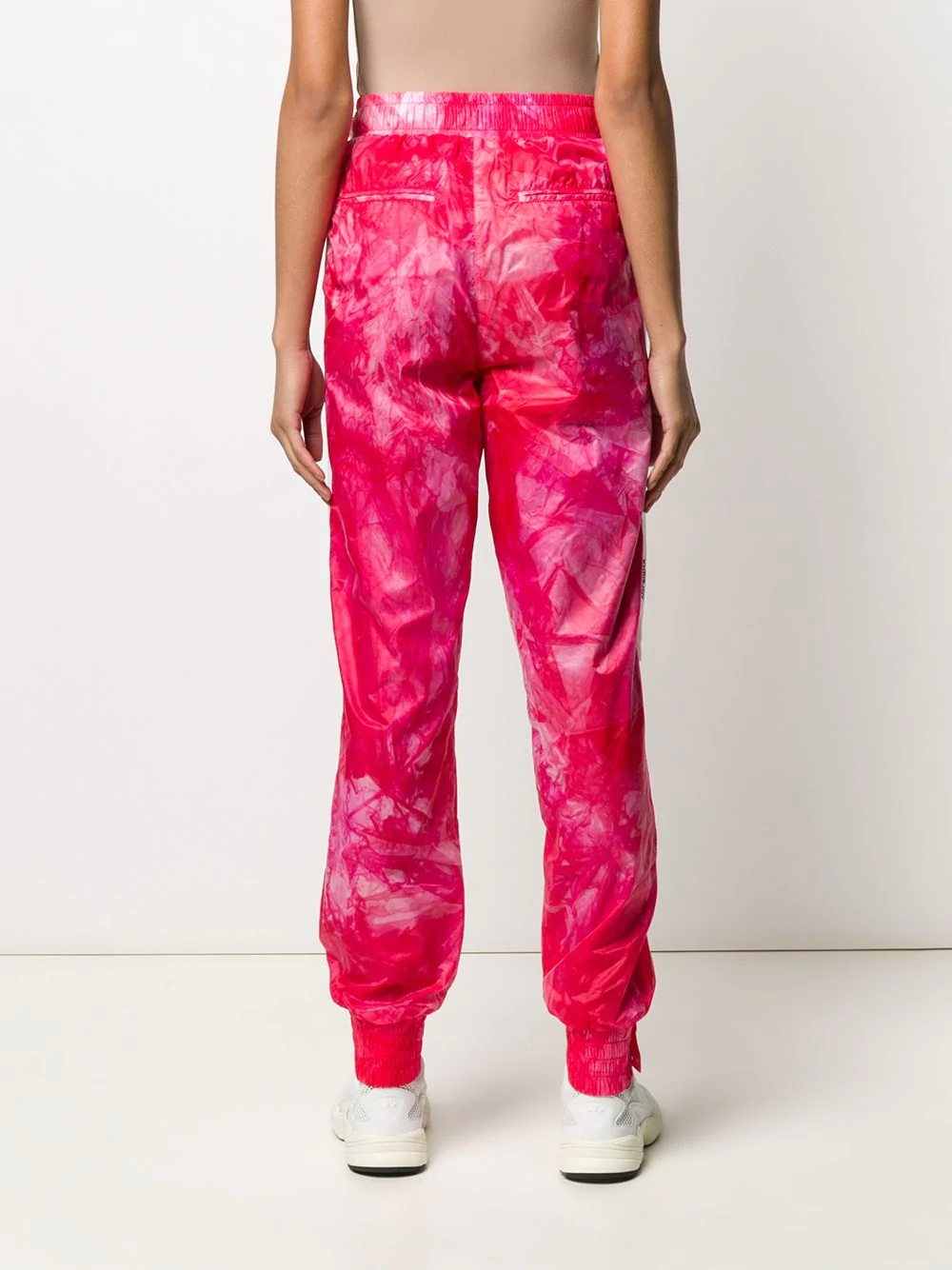 tie dye drawstring track pants - 4