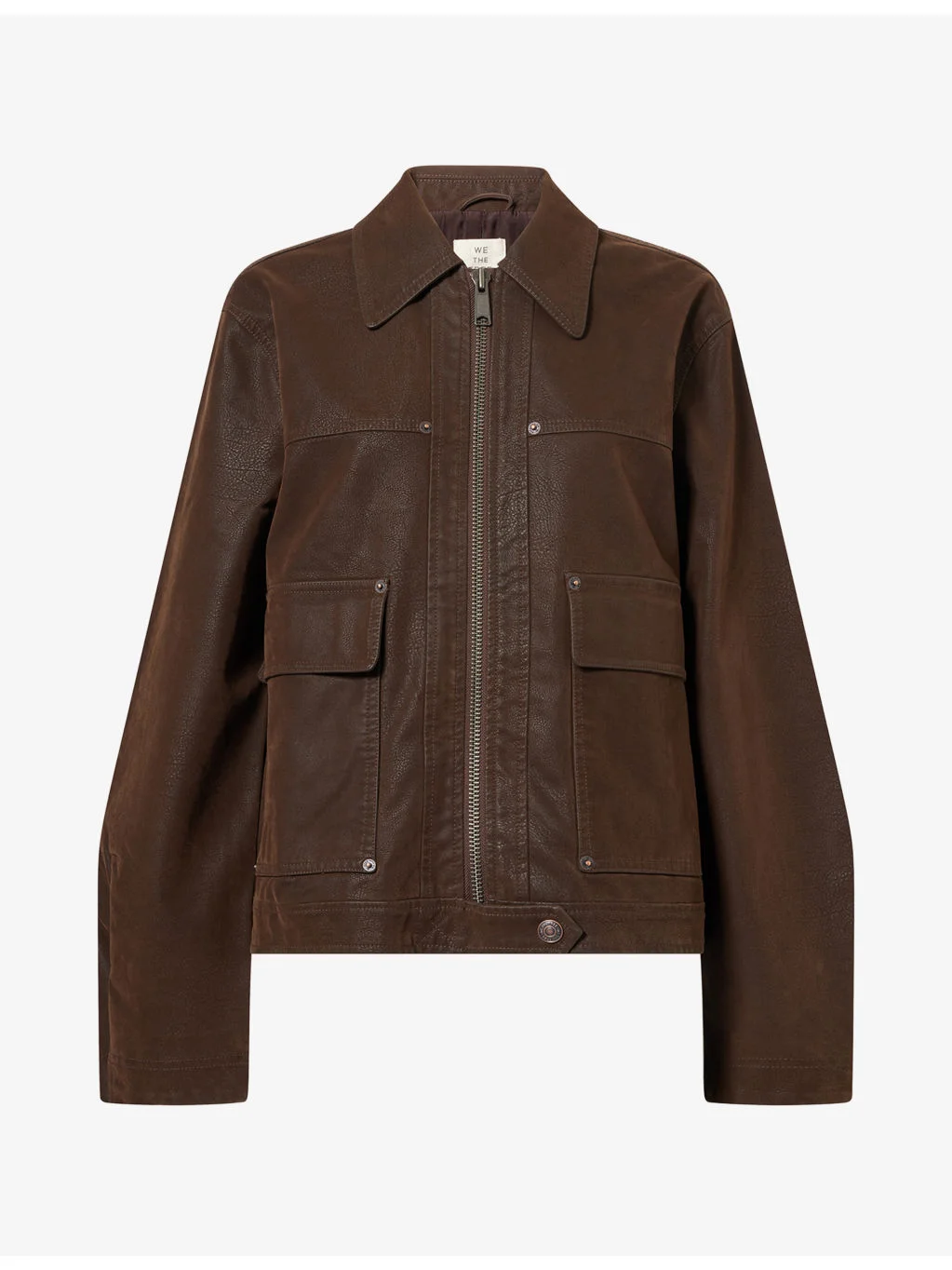 Blair Boxy-Cut Faux-Suede Jacket - 1