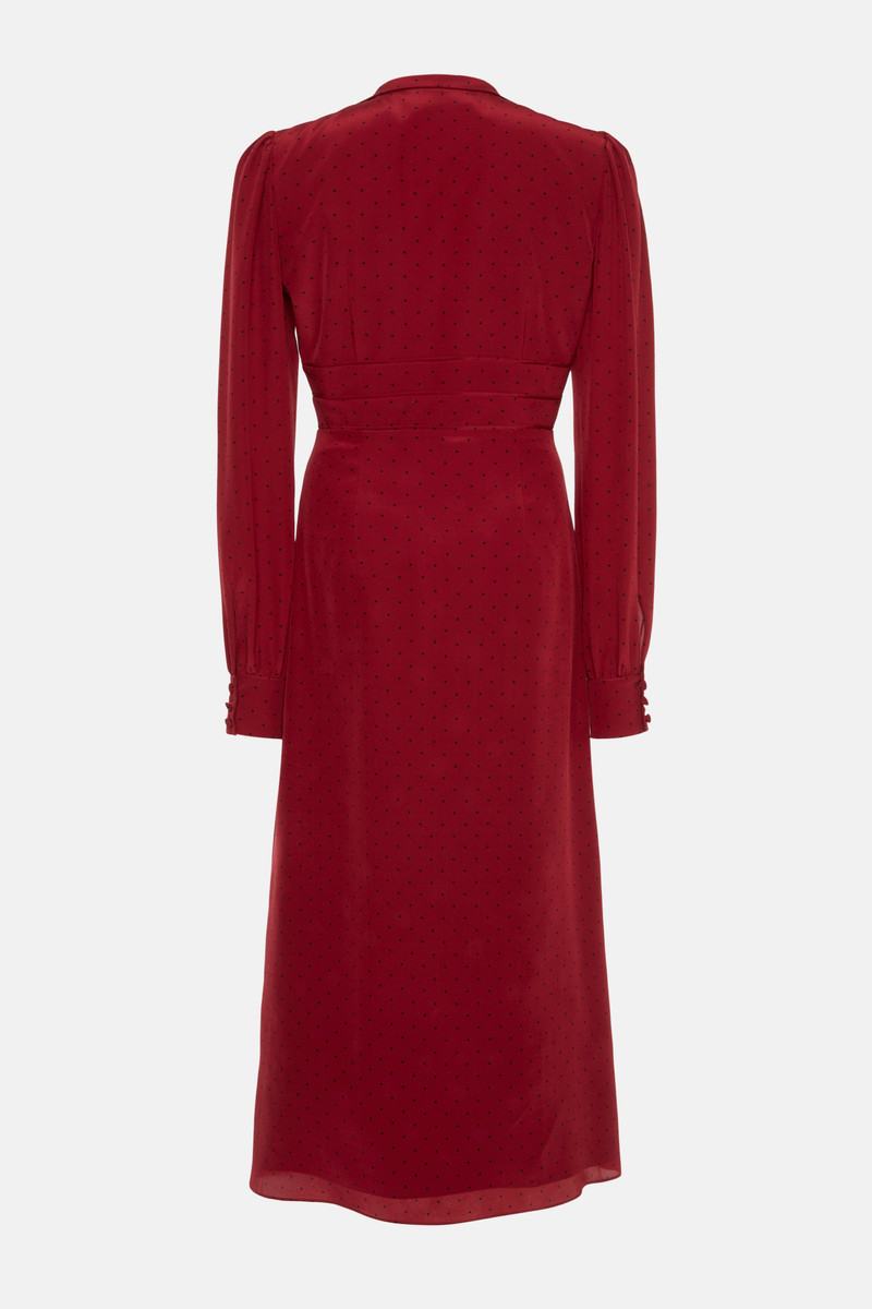 Alessandra Rich POLKA DOT DRESS WITH COLLAR outlook