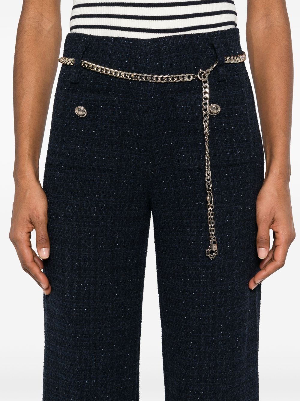 chain-belt trousers - 5