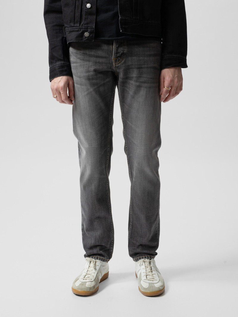Nudie Jeans Steady Eddie II Grey Crosshatc outlook