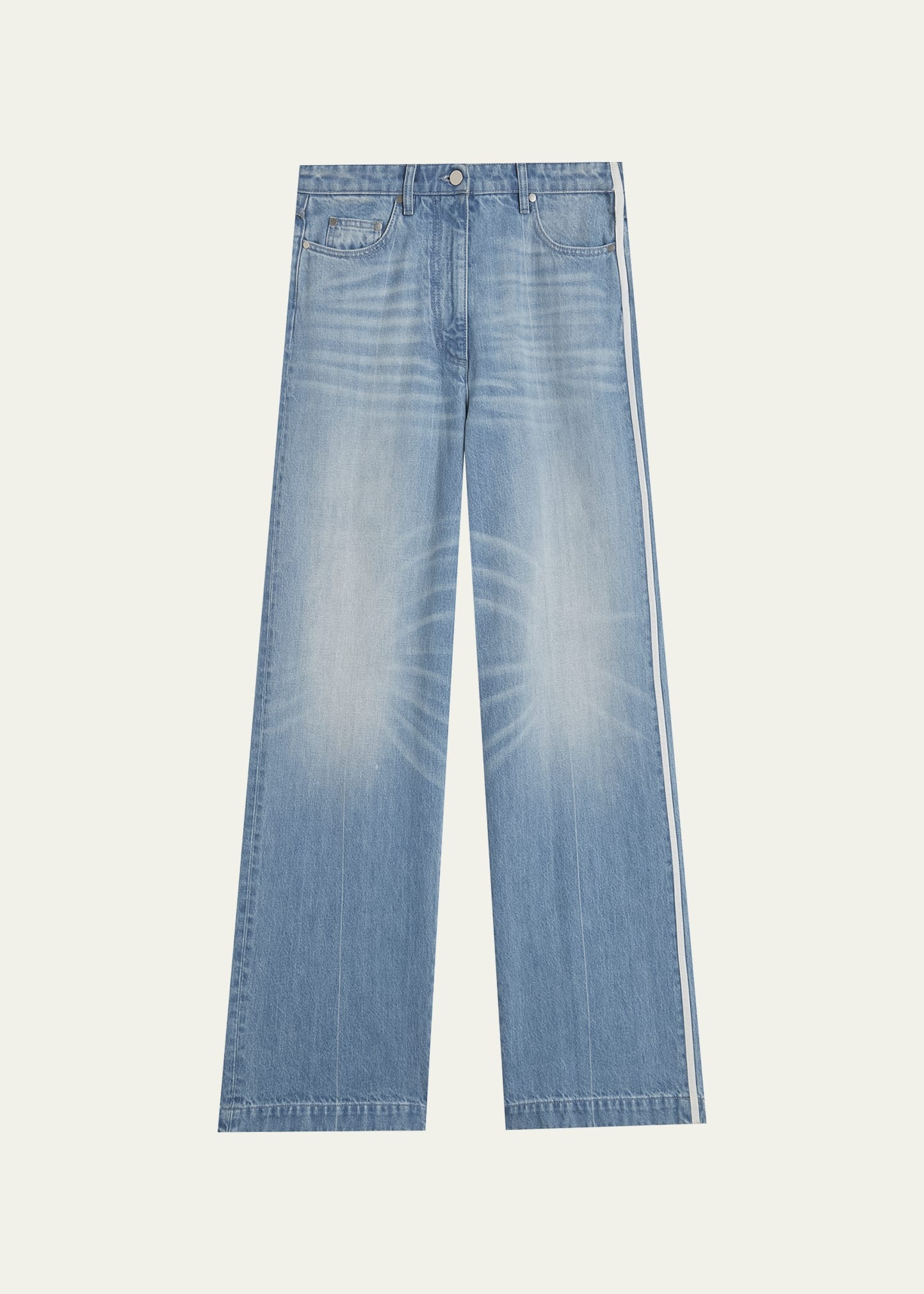 Men's Wide Side-Stripe Jeans - 1