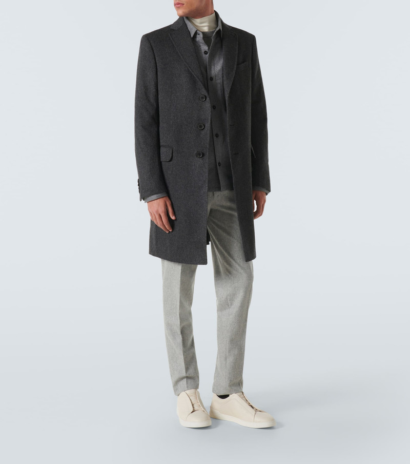 ZEGNA Wool and cashmere-blend coat outlook