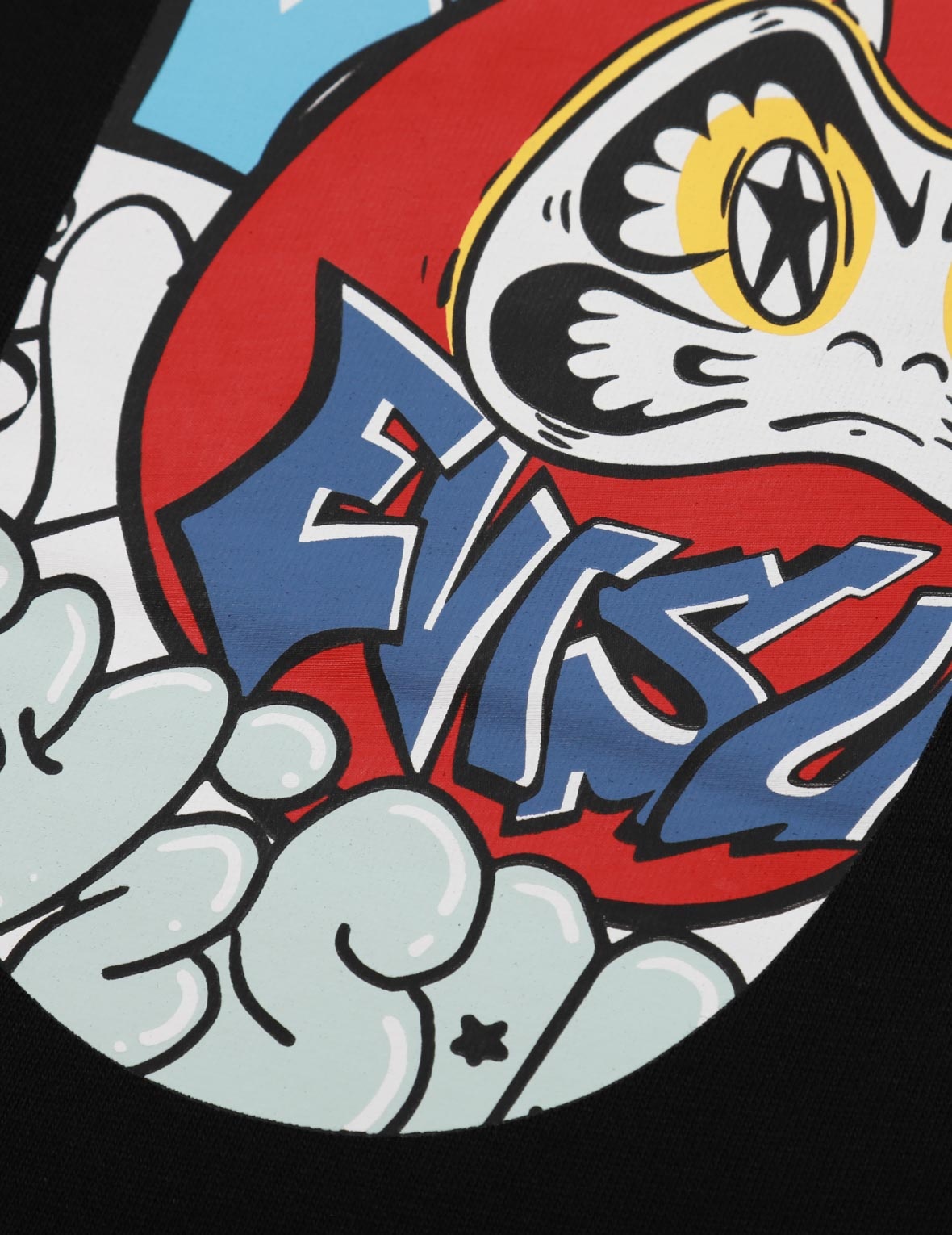 GRAFFITI DARUMA DAICOCK PRINT SWEATPANTS - 7