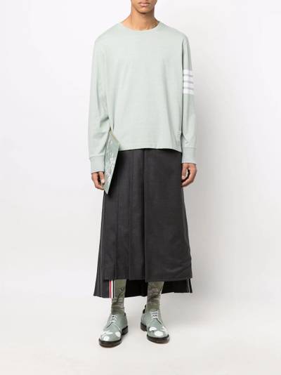 Thom Browne 4-Bar crew-neck sweatshirt outlook