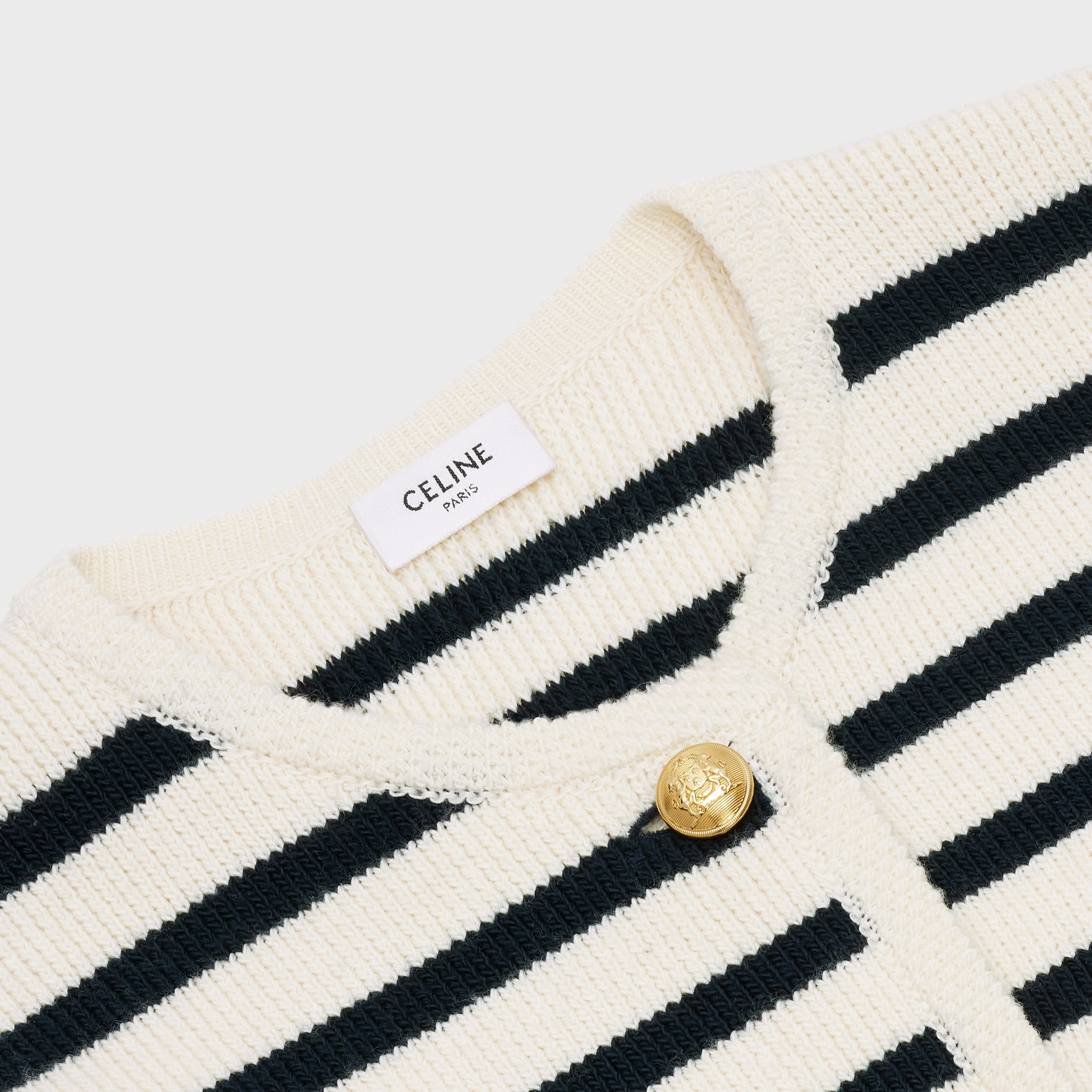 “CHASSEUR” JACKET IN STRIPED WOOL - 3