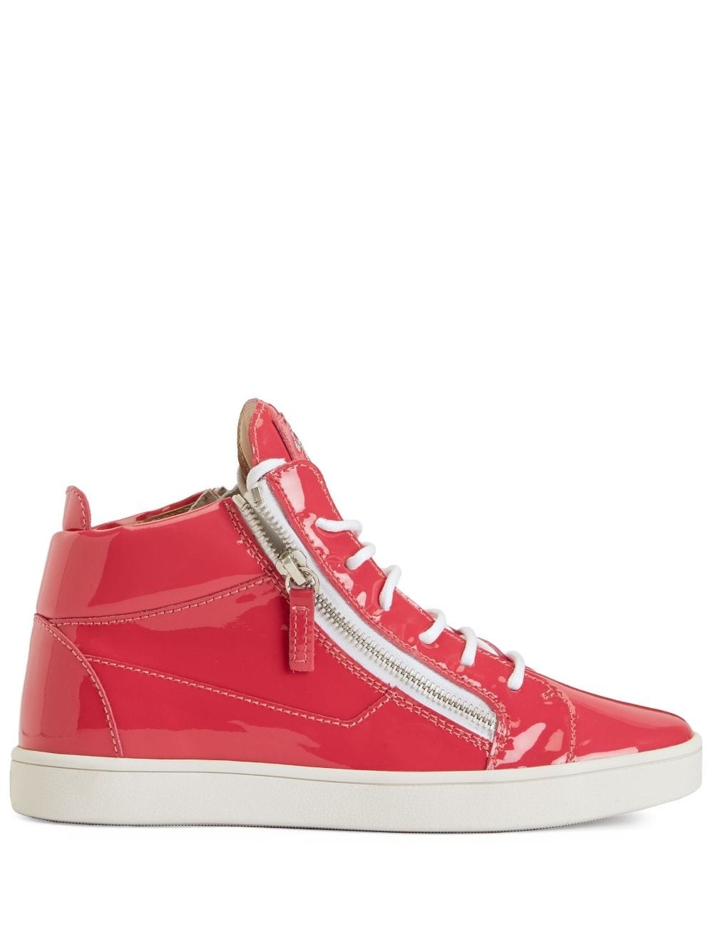 Kriss patent-leather mid-top sneakers - 1