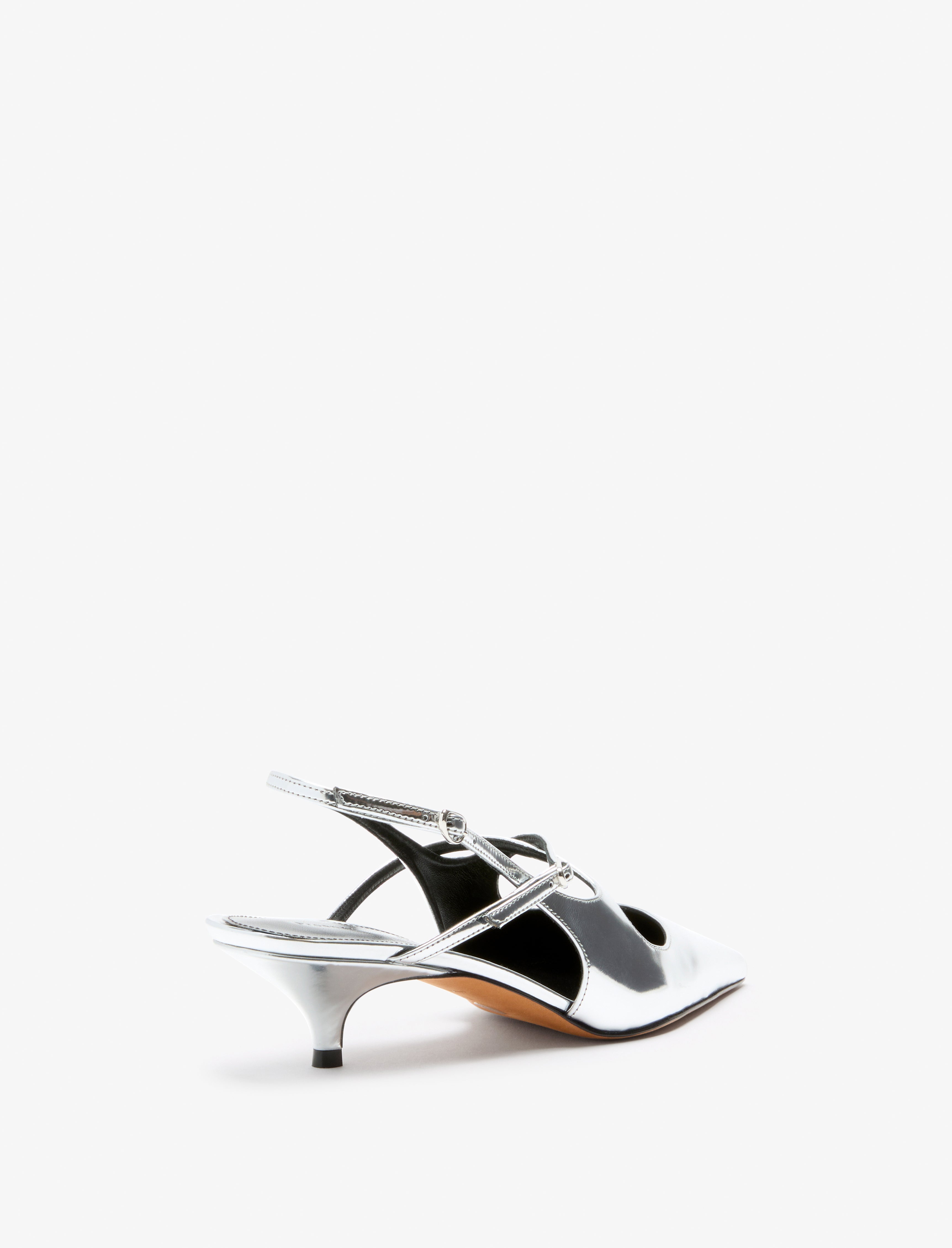 Slash Crossover Slingback Pumps - 3