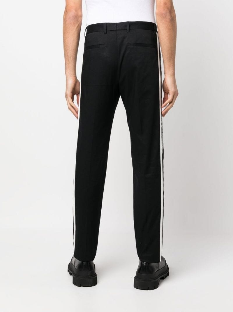 side-stripe tailored trousers - 4