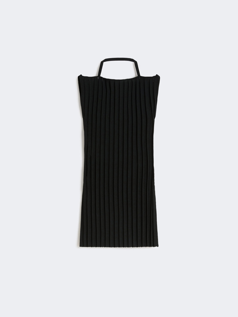 DRAGO Stretch viscose knit top - BLACK 1