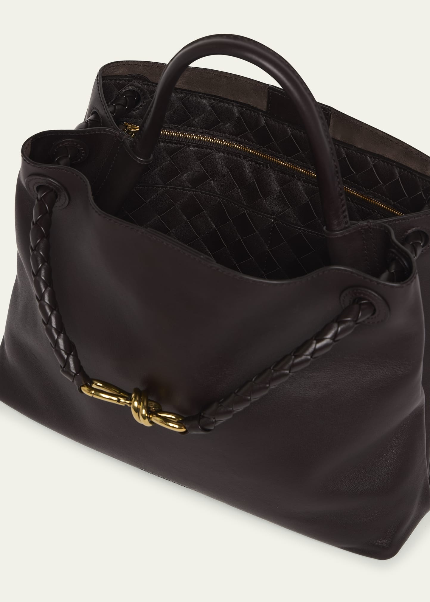 Andiamo Medium Leather Tote Bag - 4