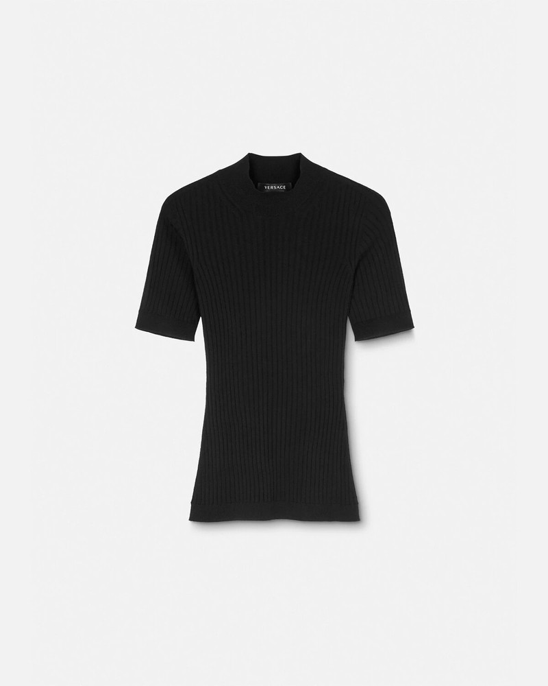 Ribbed Knit T-Shirt 1