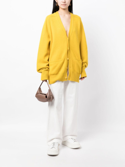 extreme cashmere Papilli V-neck cashmere cardigan outlook