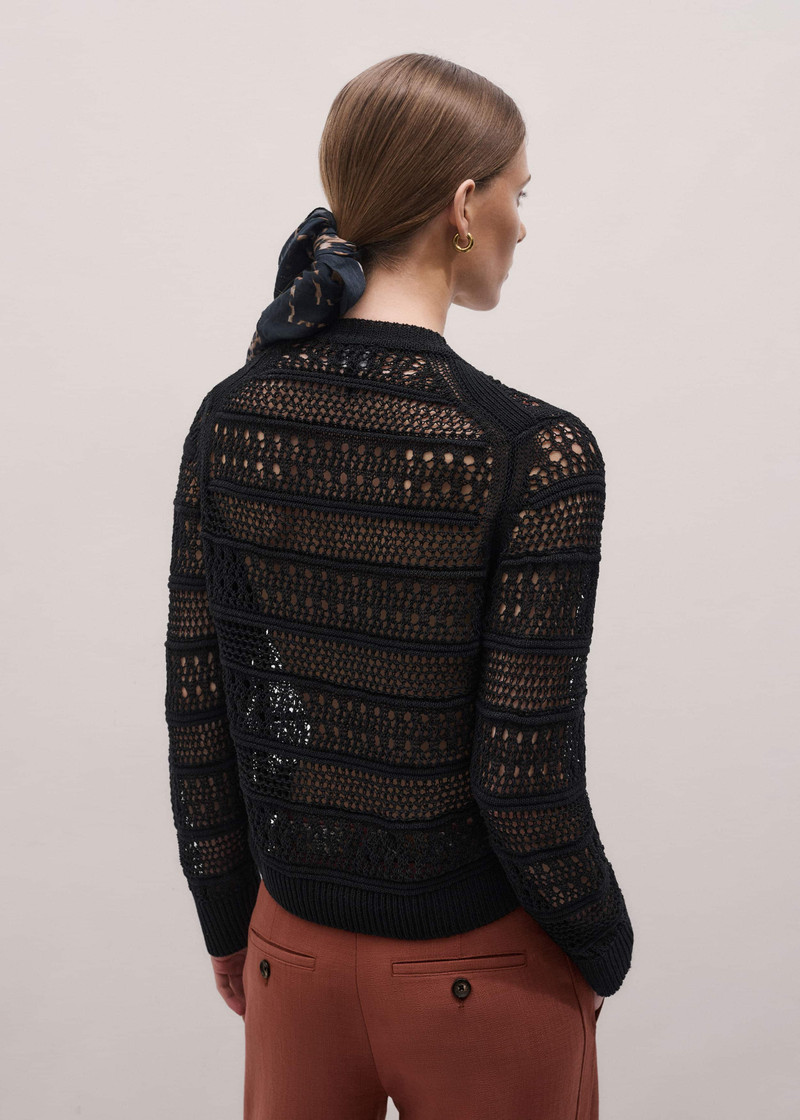 Linear Knit Straight Cardigan 4