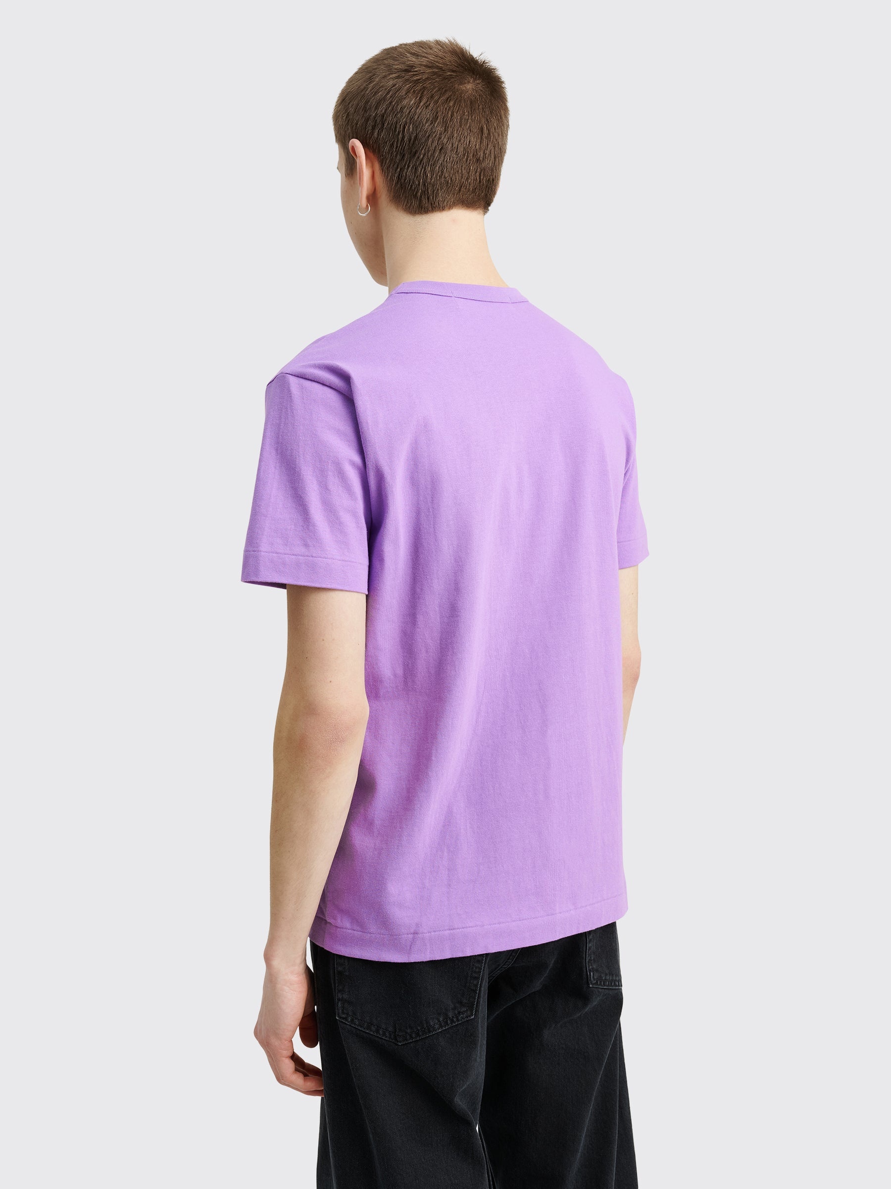 COMME DES GARÇONS PLAY MINI HEART T-SHIRT PURPLE - 4