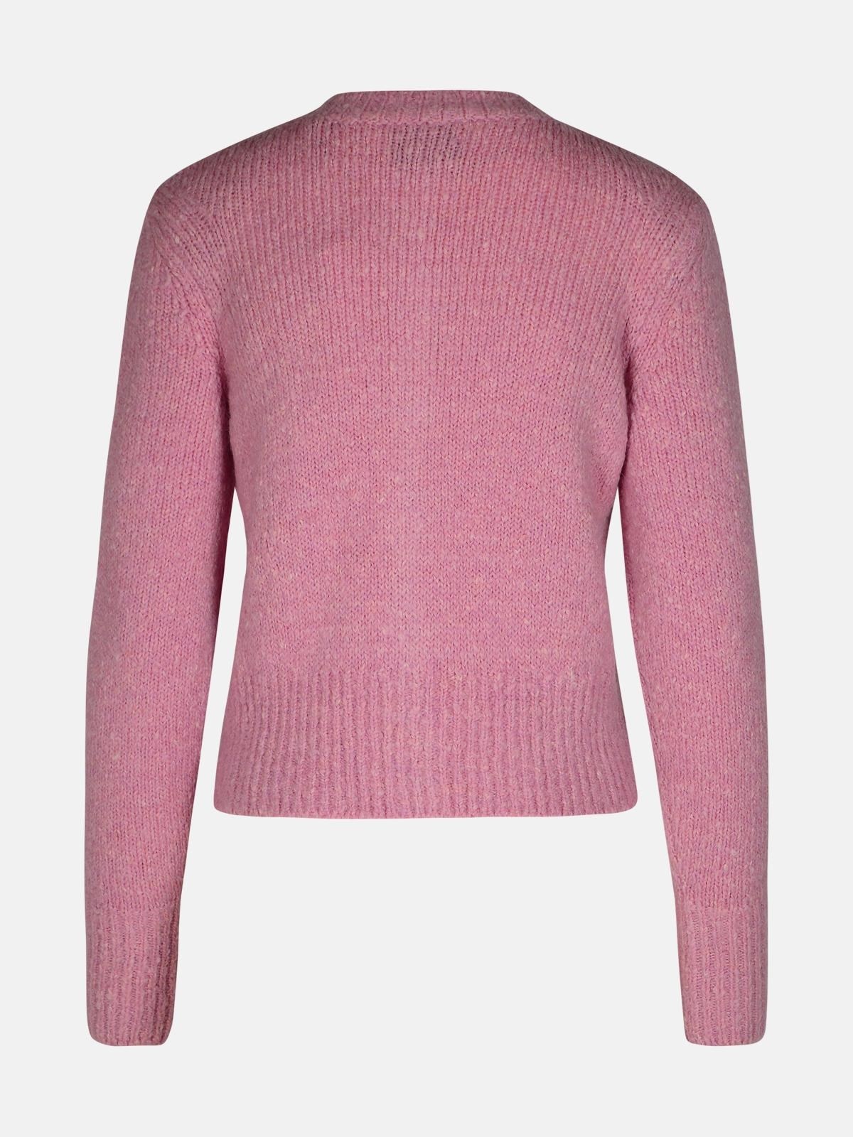 'KATHLEN' PINK ACRYLIC BLEND CARDIGAN - 3