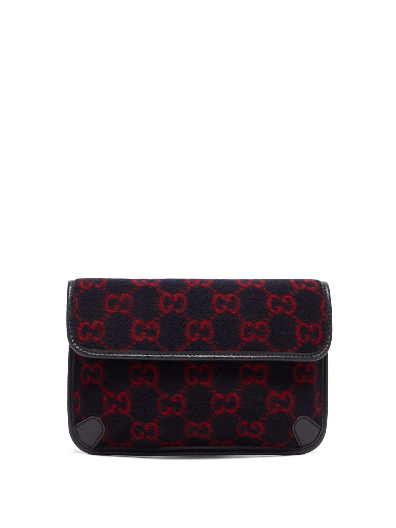 GG monogram wool belt bag - 1