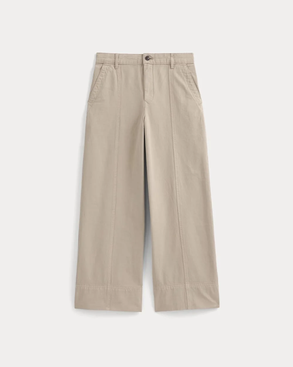 SEAMED WIDE-LEG PANT - 1