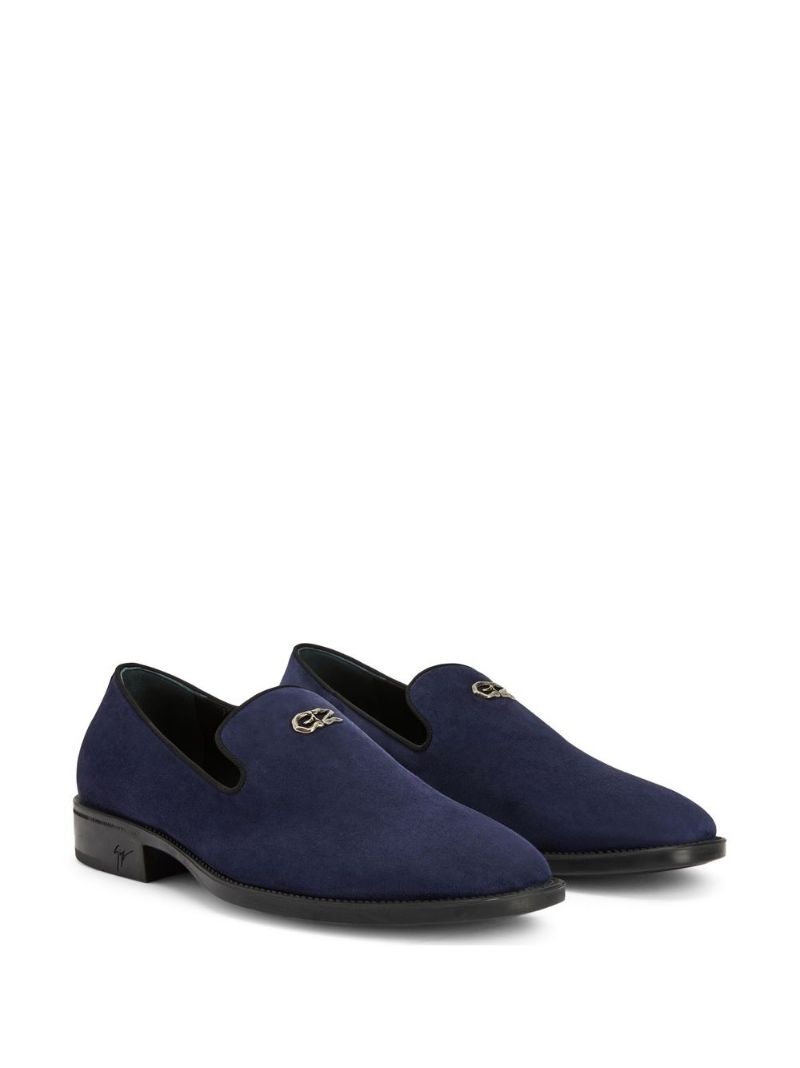 Imrham logo-plaque suede loafers - 4