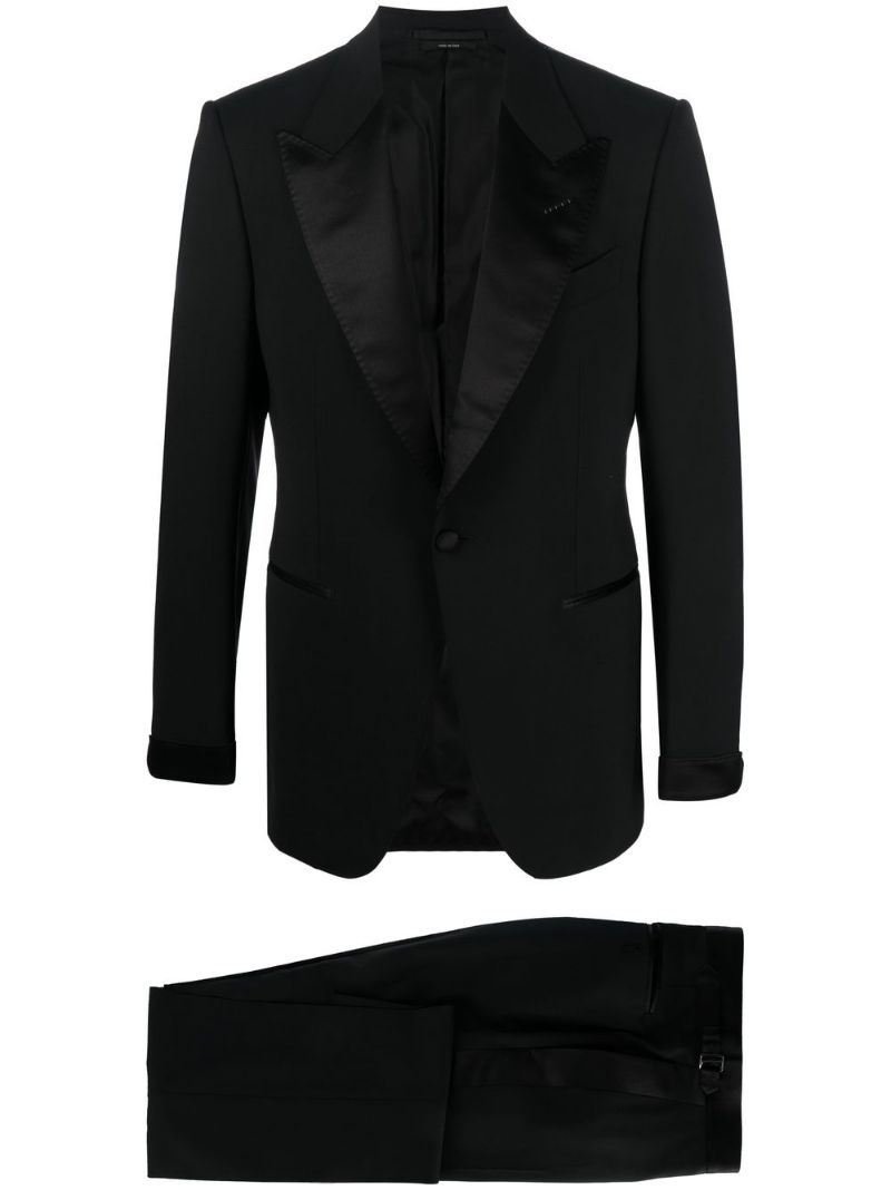two-piece single-breasted dinner suit - 1