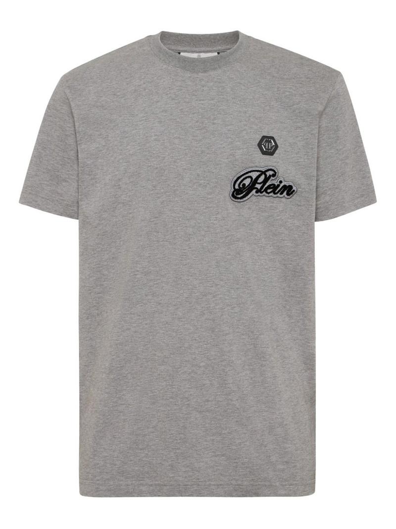 logo-embroidered T-shirt 1