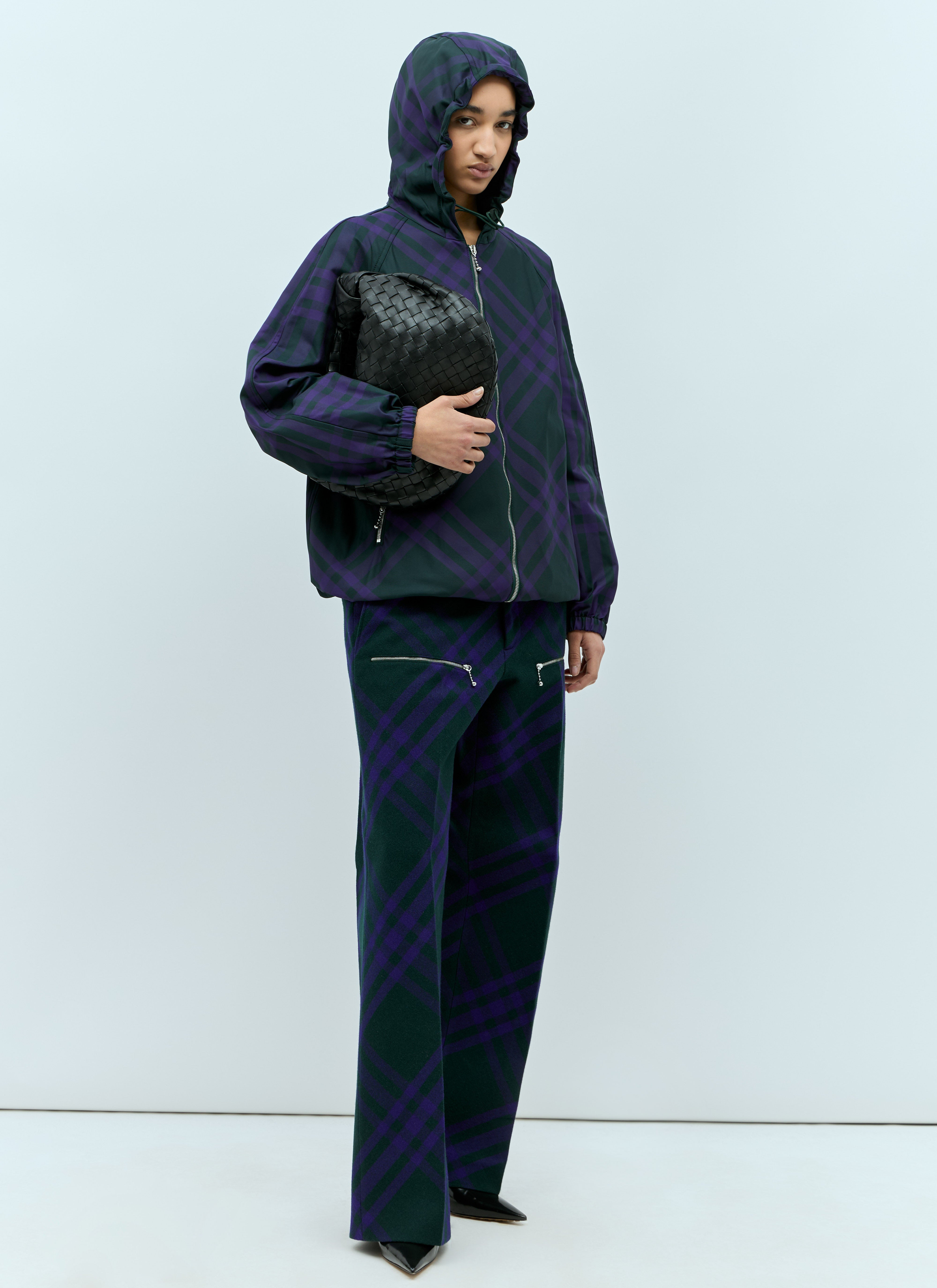 Burberry Women Check Nylon-Twill Windbreaker Jacket - 2