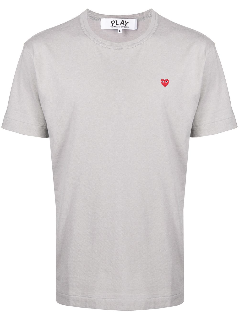 heart-patch short-sleeve T-shirt - 1