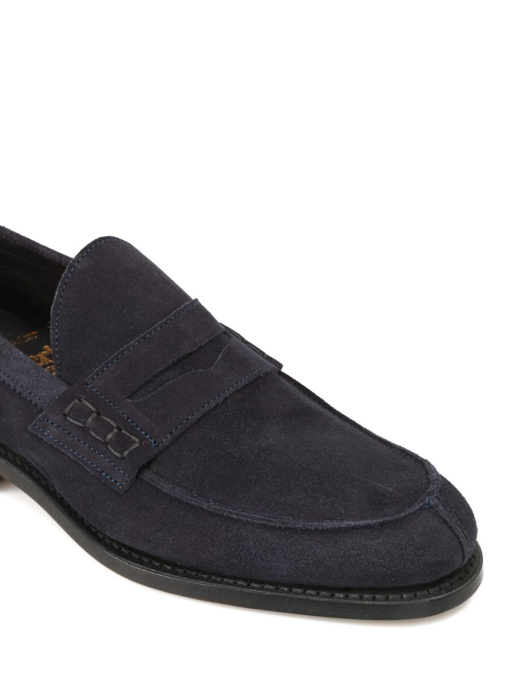 penny-slot suede loafers - 4
