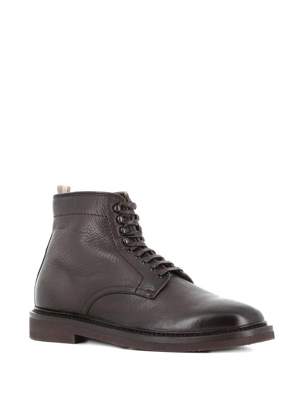 lace-up leather boots - 2