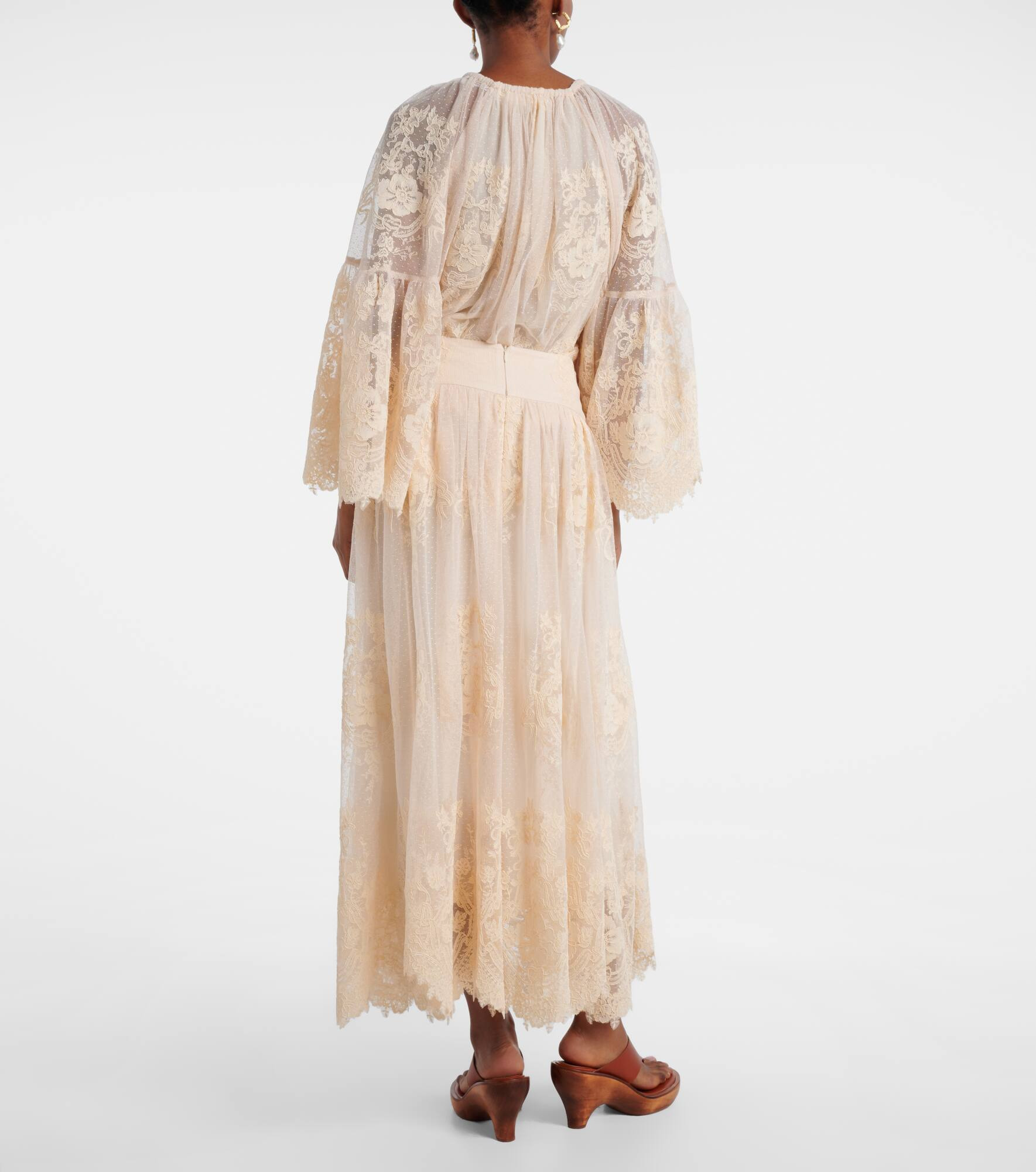 Hypnotic floral lace maxi skirt - 3