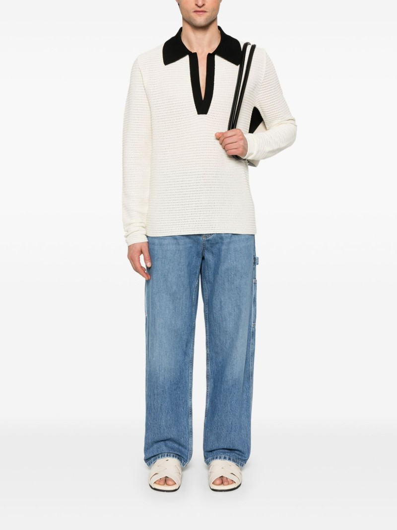 Jil Sander open-knit sweater outlook
