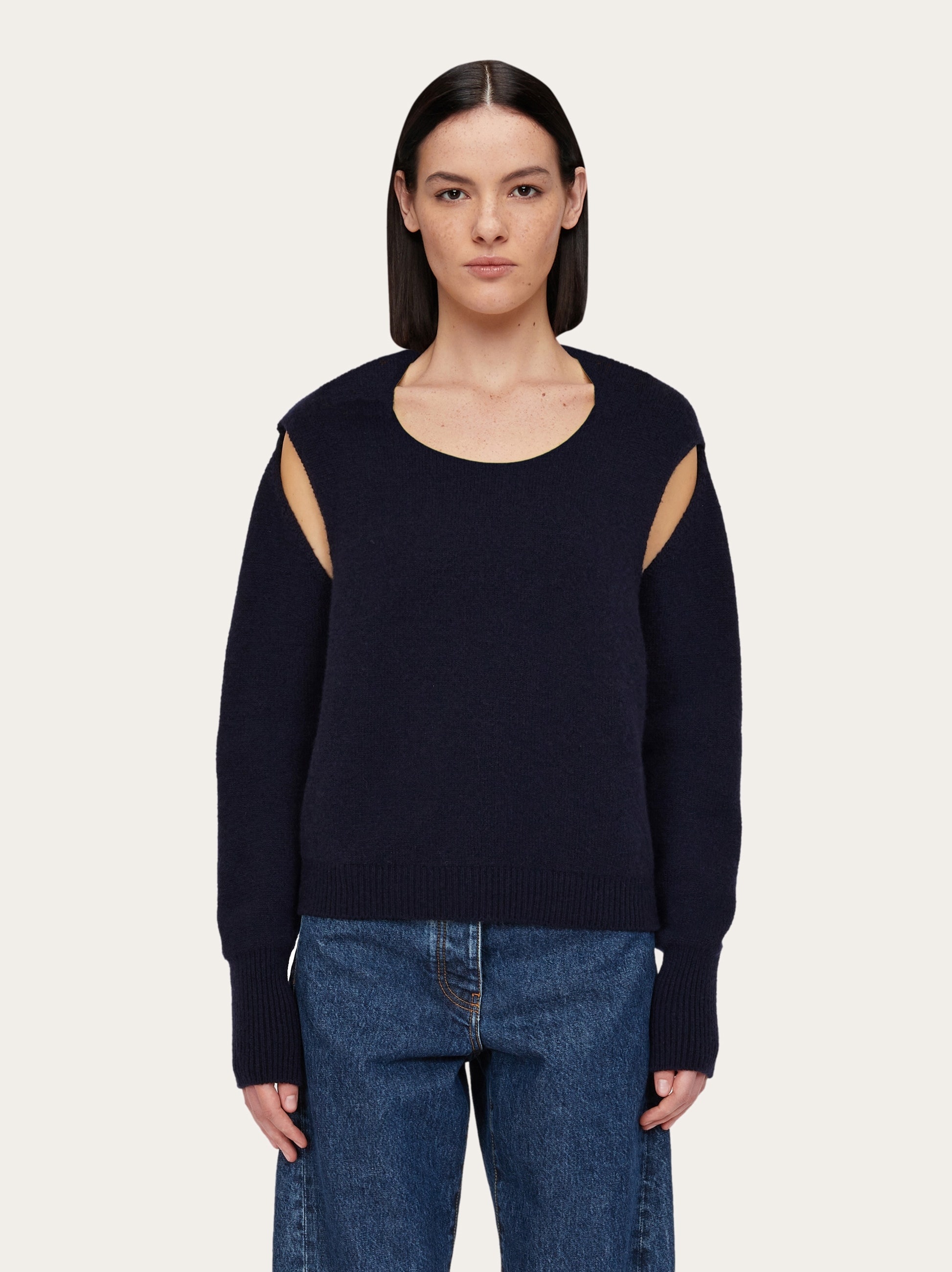 Layered cashmere sweater - 2