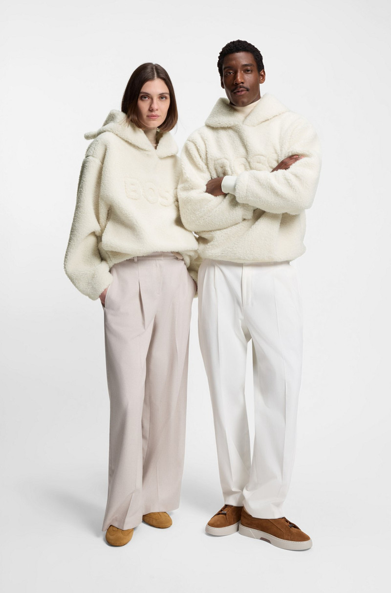 BOSS BOSS X STEIFF ALL-GENDER TEDDY HOODIE outlook