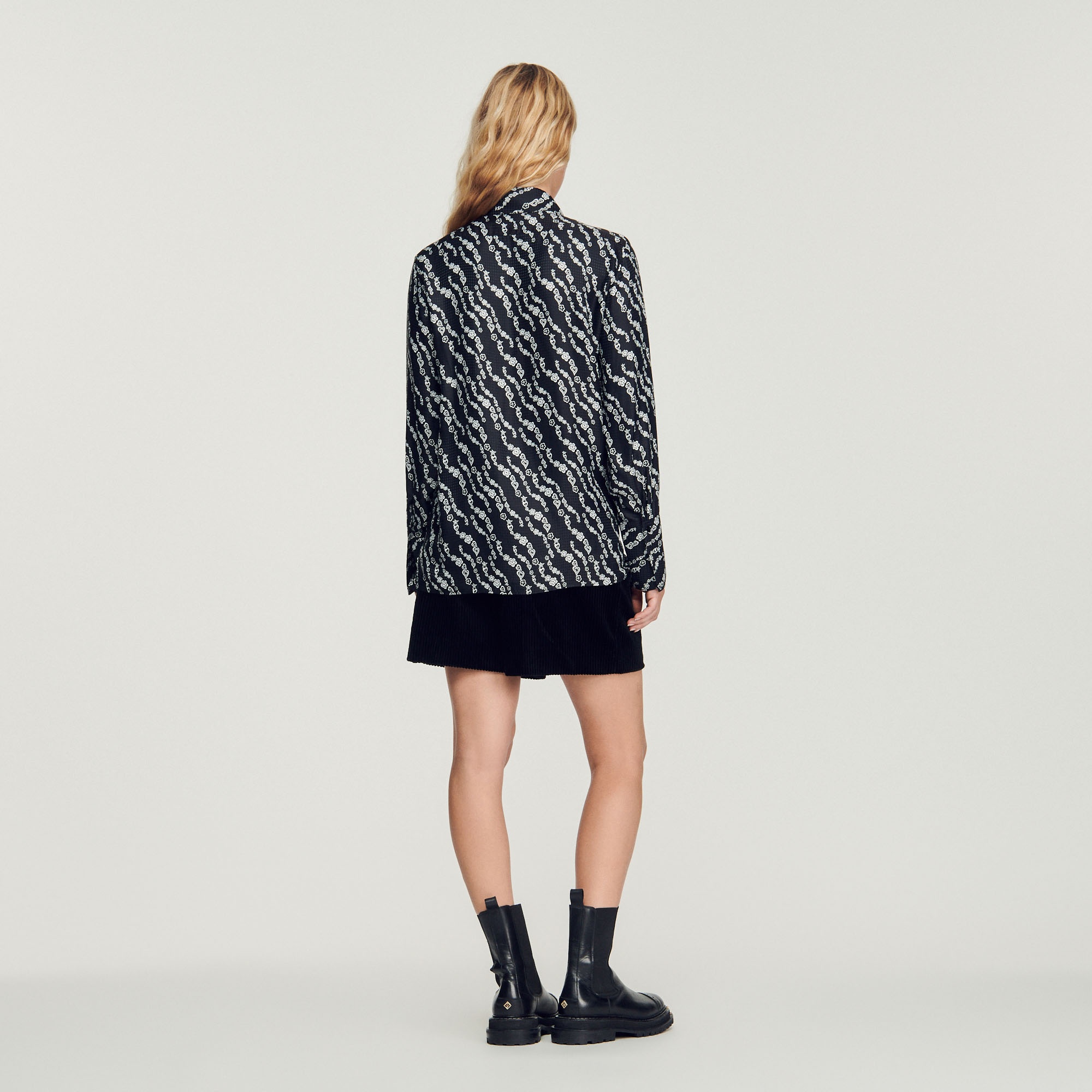 Printed flowing shirt - 6
