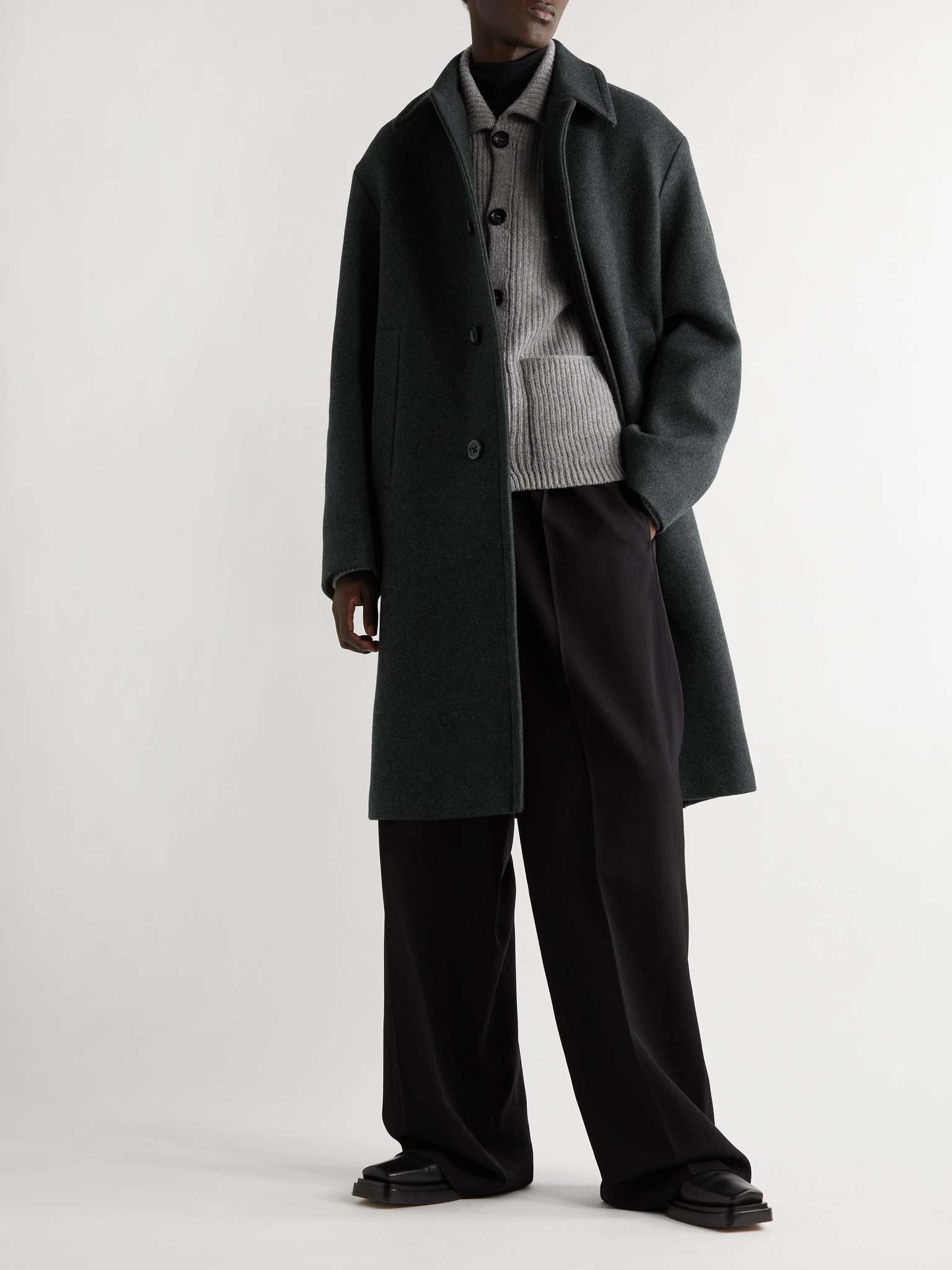 Oversized Wool-Blend Coat - 2