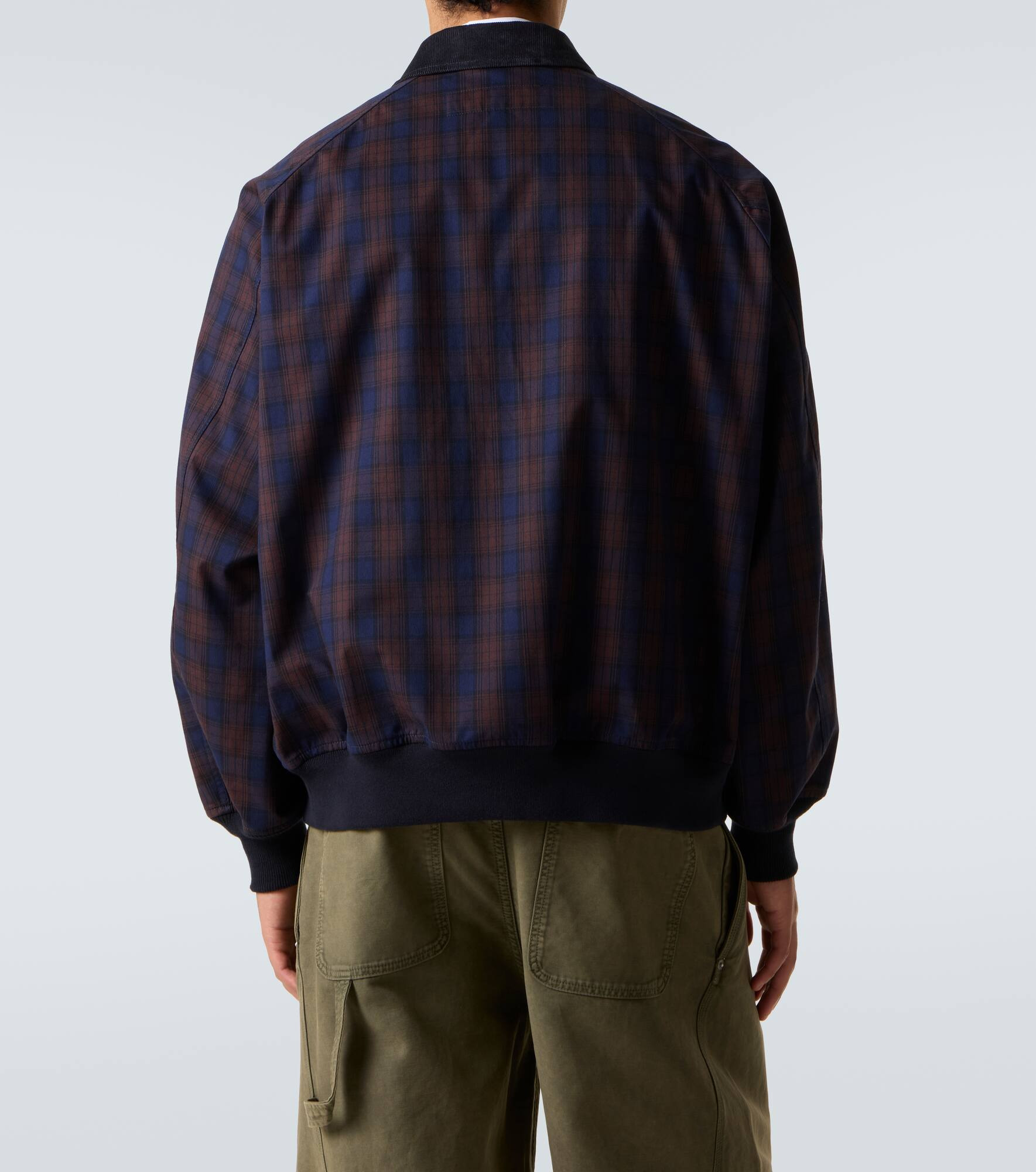 Checked cotton blouson - 4