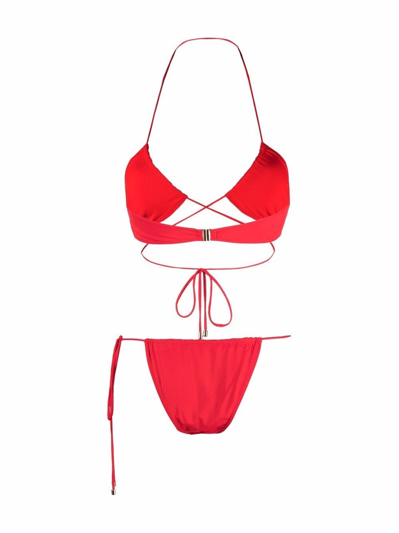 MANOKHI wrap-around halterneck bikini outlook