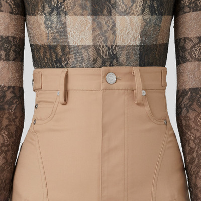 Burberry Cotton Gabardine Floor-length Skirt outlook