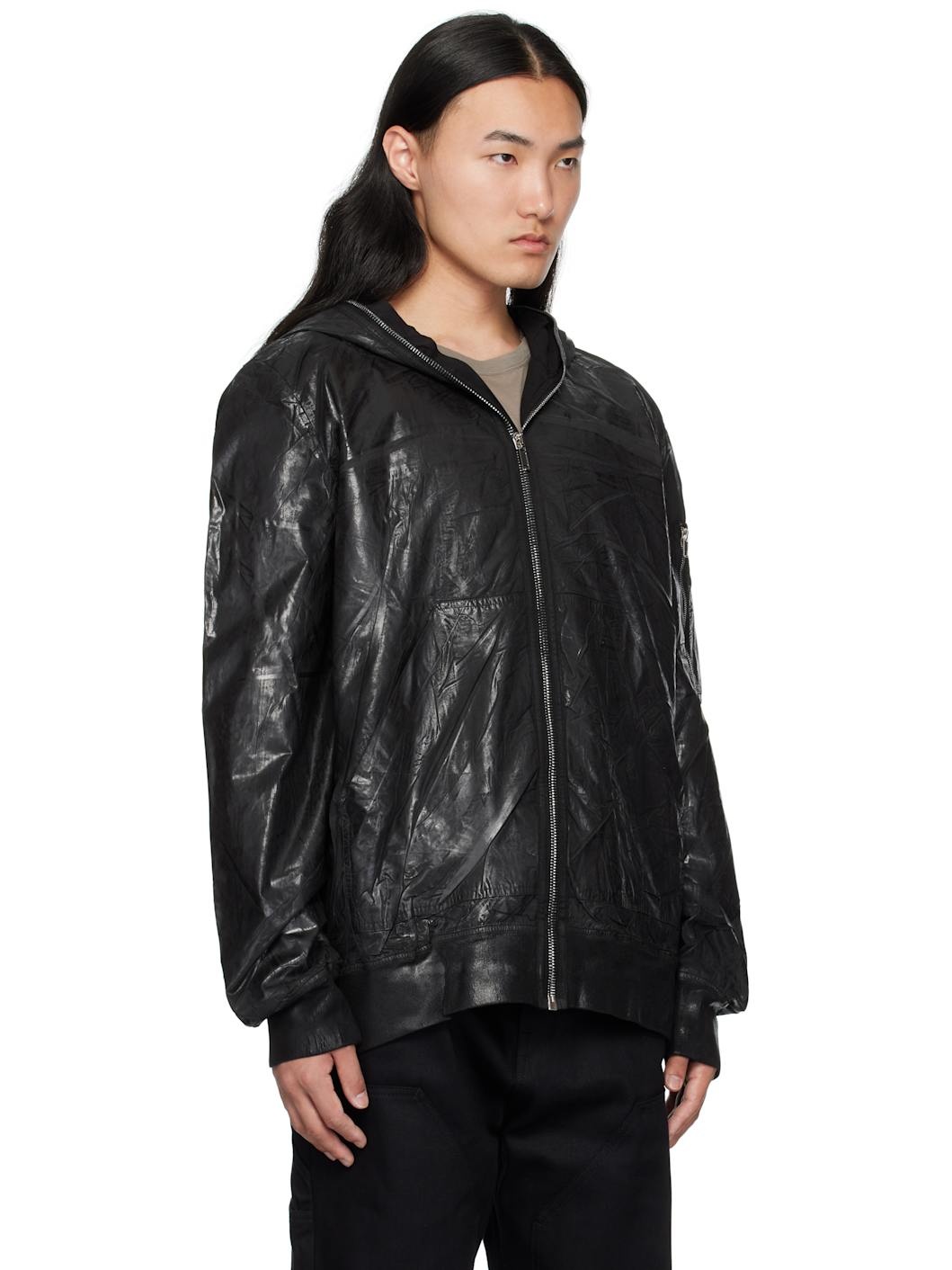 Black Hollywood Flight Bomber Jacket - 2