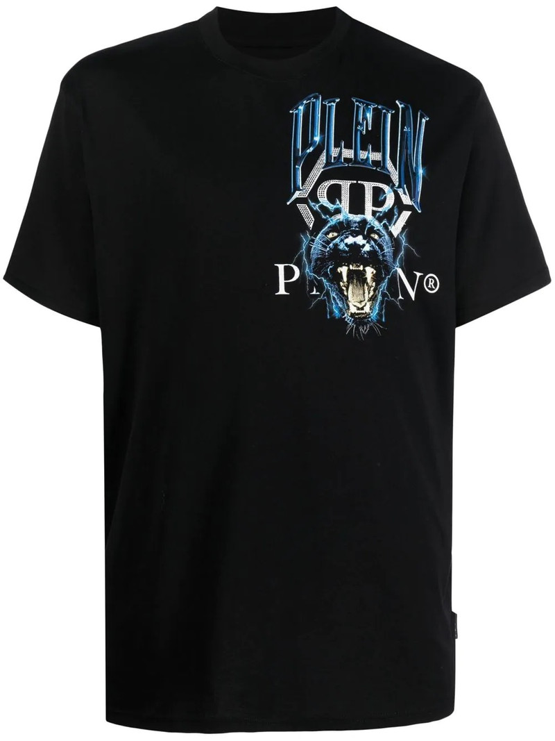 logo print T-shirt 1