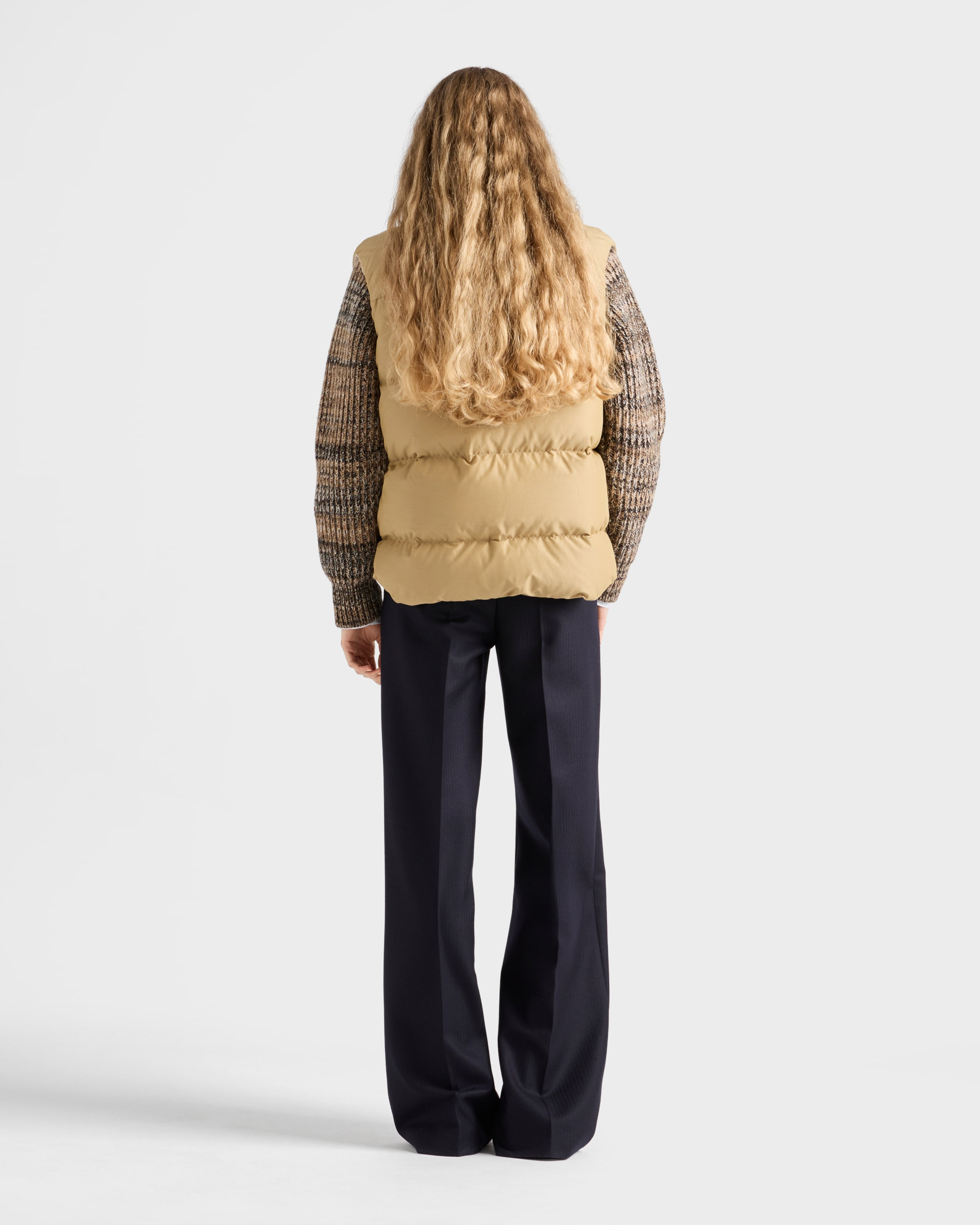 Medium-weight technical fabric down vest - 5