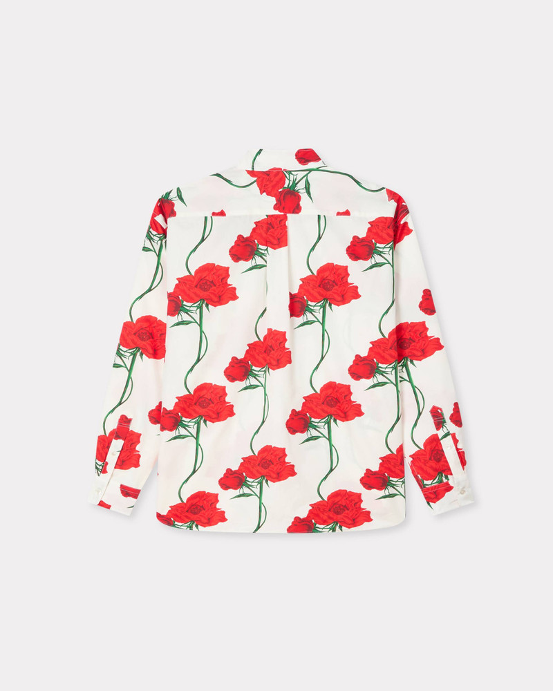 'KENZO Archive Rose' double breasted shirt in cotton 8